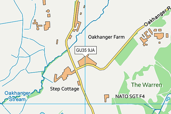 GU35 9JA map - OS VectorMap District (Ordnance Survey)