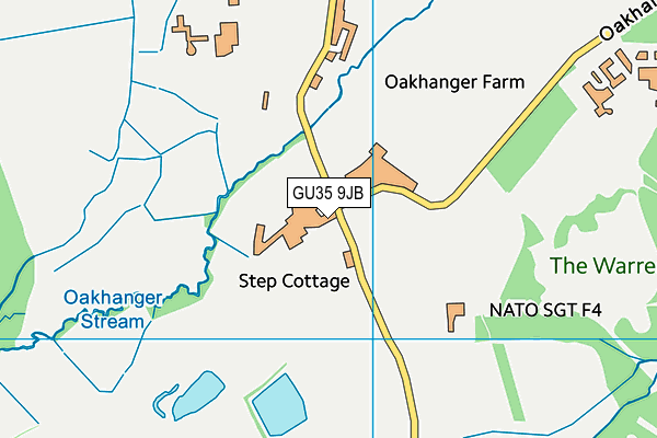 GU35 9JB map - OS VectorMap District (Ordnance Survey)