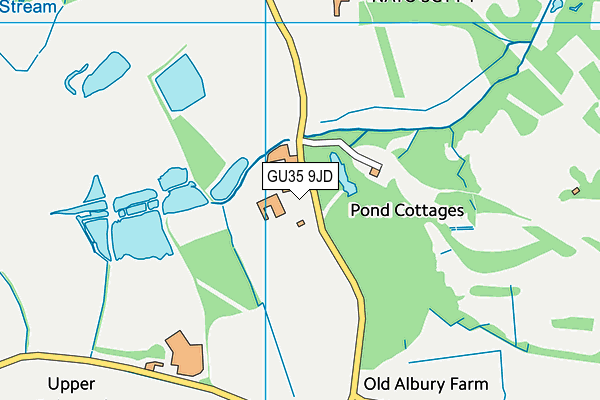 GU35 9JD map - OS VectorMap District (Ordnance Survey)