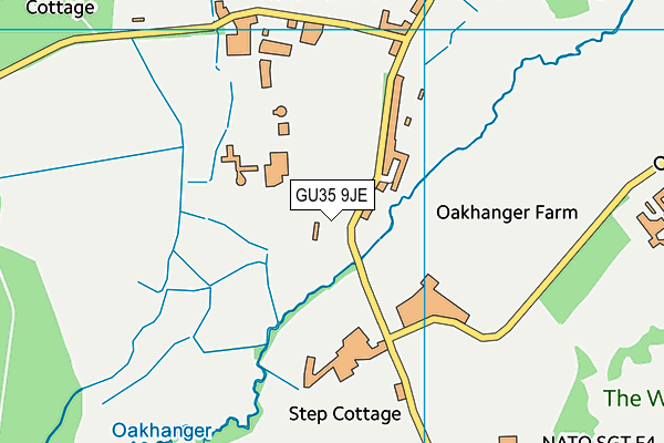 GU35 9JE map - OS VectorMap District (Ordnance Survey)