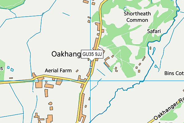 GU35 9JJ map - OS VectorMap District (Ordnance Survey)