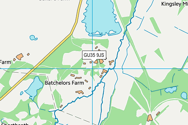 GU35 9JS map - OS VectorMap District (Ordnance Survey)