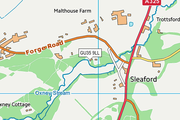 GU35 9LL map - OS VectorMap District (Ordnance Survey)