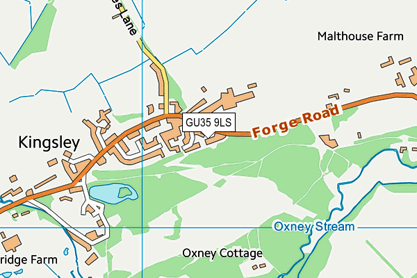 GU35 9LS map - OS VectorMap District (Ordnance Survey)