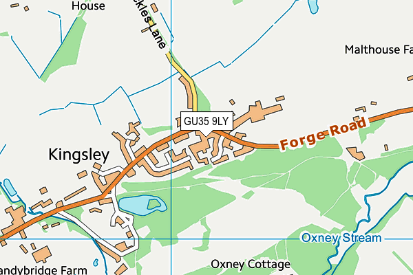 GU35 9LY map - OS VectorMap District (Ordnance Survey)