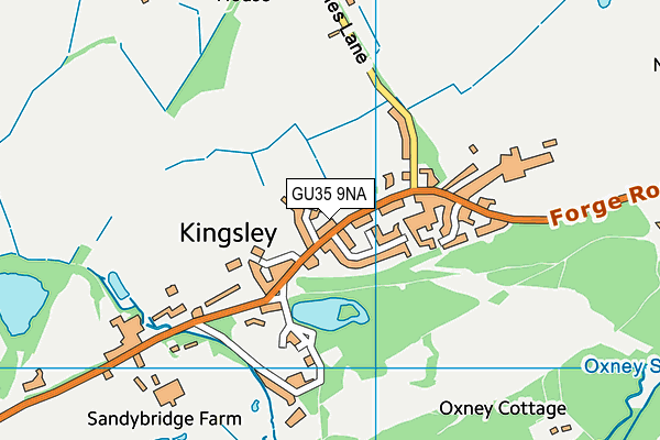 GU35 9NA map - OS VectorMap District (Ordnance Survey)