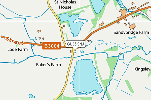 GU35 9NJ map - OS VectorMap District (Ordnance Survey)