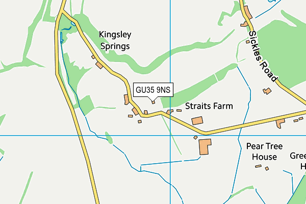 GU35 9NS map - OS VectorMap District (Ordnance Survey)