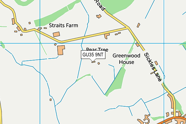 GU35 9NT map - OS VectorMap District (Ordnance Survey)