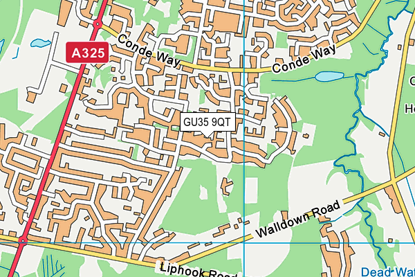 GU35 9QT map - OS VectorMap District (Ordnance Survey)