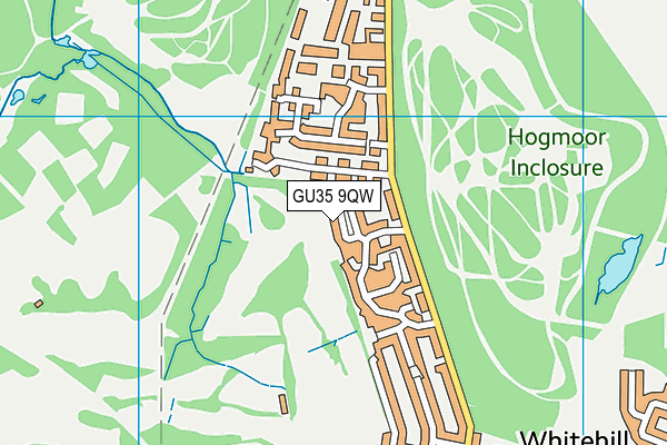 GU35 9QW map - OS VectorMap District (Ordnance Survey)