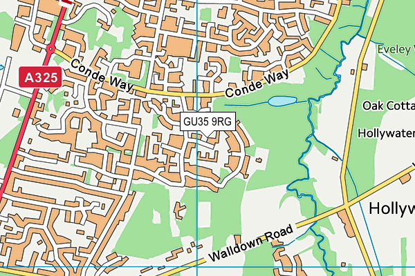 GU35 9RG map - OS VectorMap District (Ordnance Survey)