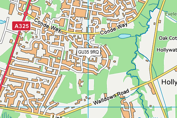 GU35 9RQ map - OS VectorMap District (Ordnance Survey)