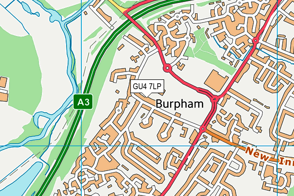 GU4 7LP map - OS VectorMap District (Ordnance Survey)