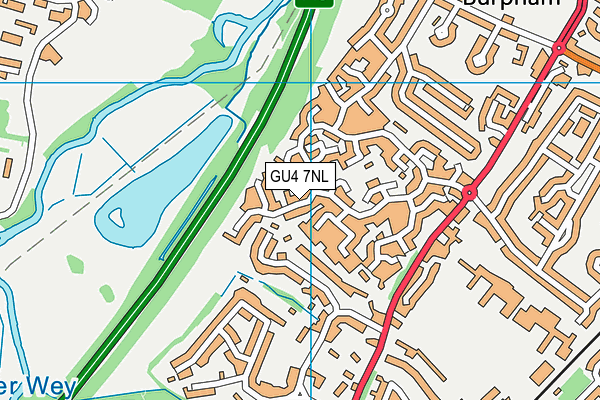 GU4 7NL map - OS VectorMap District (Ordnance Survey)