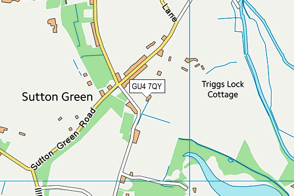 GU4 7QY map - OS VectorMap District (Ordnance Survey)