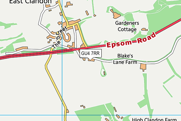 GU4 7RR map - OS VectorMap District (Ordnance Survey)