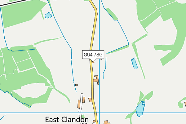 GU4 7SG map - OS VectorMap District (Ordnance Survey)