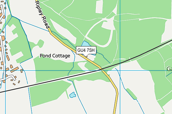 GU4 7SH map - OS VectorMap District (Ordnance Survey)