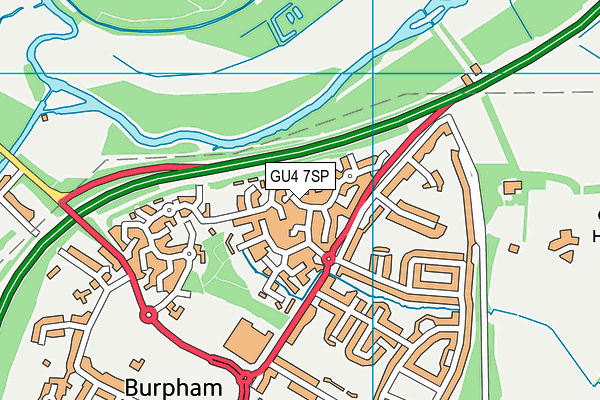 GU4 7SP map - OS VectorMap District (Ordnance Survey)