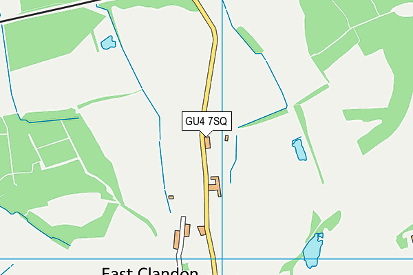 GU4 7SQ map - OS VectorMap District (Ordnance Survey)