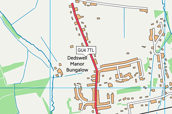 GU4 7TL map - OS VectorMap District (Ordnance Survey)