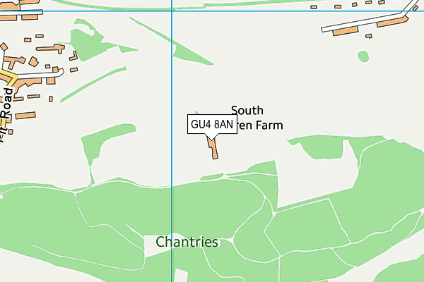 GU4 8AN map - OS VectorMap District (Ordnance Survey)