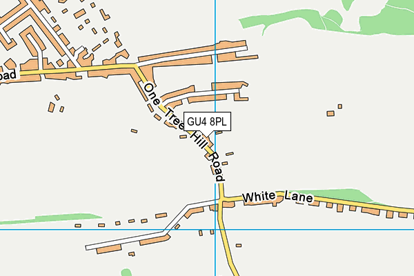 GU4 8PL map - OS VectorMap District (Ordnance Survey)