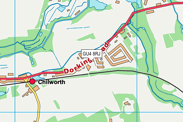 GU4 8RJ map - OS VectorMap District (Ordnance Survey)