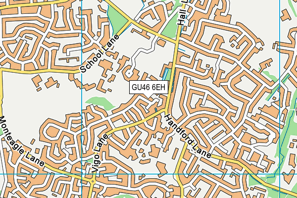 GU46 6EH map - OS VectorMap District (Ordnance Survey)