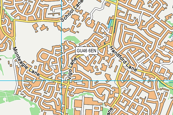 GU46 6EN map - OS VectorMap District (Ordnance Survey)