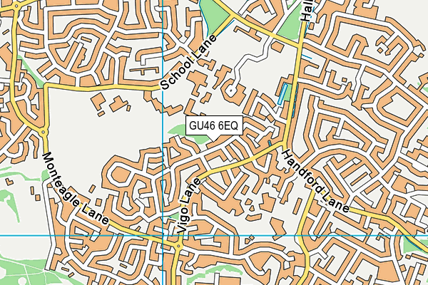 GU46 6EQ map - OS VectorMap District (Ordnance Survey)