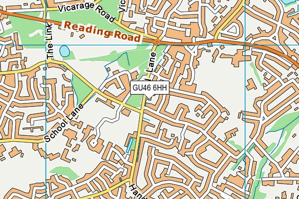 GU46 6HH map - OS VectorMap District (Ordnance Survey)