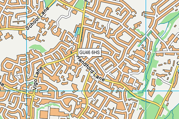 GU46 6HS map - OS VectorMap District (Ordnance Survey)