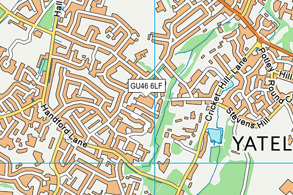 GU46 6LF map - OS VectorMap District (Ordnance Survey)