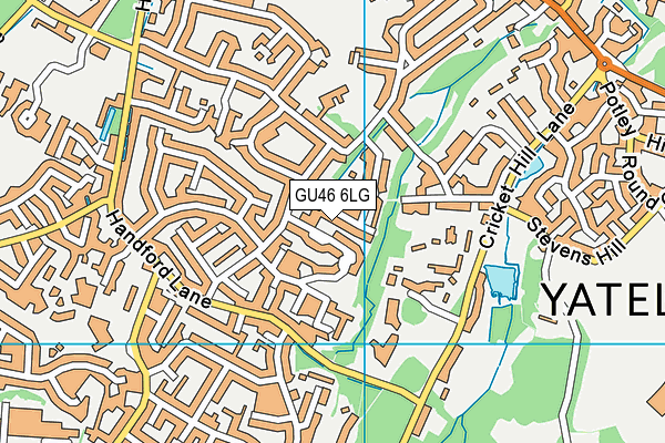 GU46 6LG map - OS VectorMap District (Ordnance Survey)