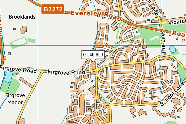 GU46 6LJ map - OS VectorMap District (Ordnance Survey)