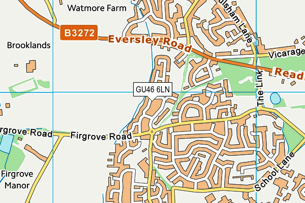 GU46 6LN map - OS VectorMap District (Ordnance Survey)