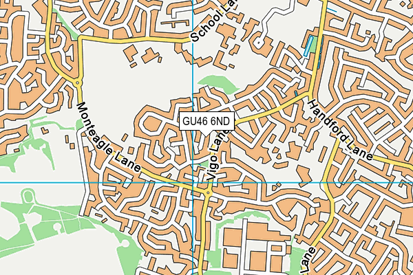 GU46 6ND map - OS VectorMap District (Ordnance Survey)