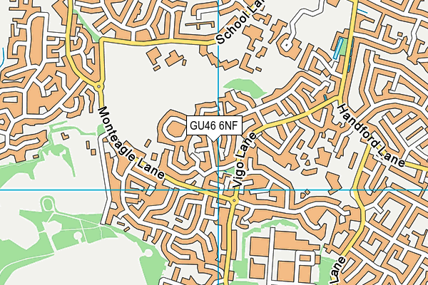 GU46 6NF map - OS VectorMap District (Ordnance Survey)