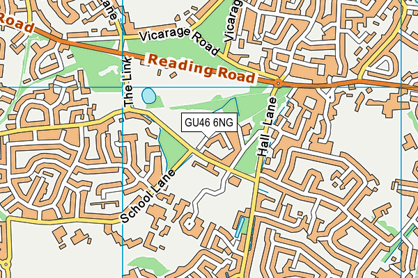 GU46 6NG map - OS VectorMap District (Ordnance Survey)