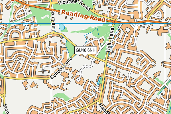 GU46 6NH map - OS VectorMap District (Ordnance Survey)