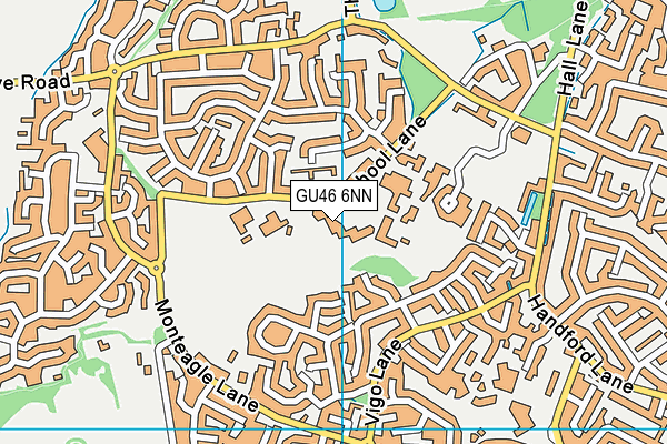GU46 6NN map - OS VectorMap District (Ordnance Survey)