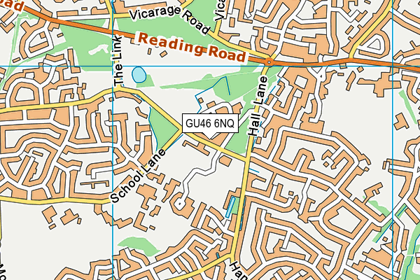The Macrae Scout Hut map (GU46 6NQ) - OS VectorMap District (Ordnance Survey)