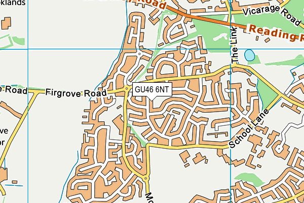 GU46 6NT map - OS VectorMap District (Ordnance Survey)