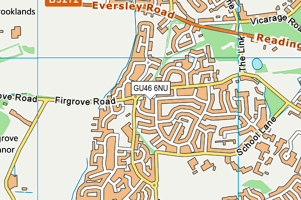 GU46 6NU map - OS VectorMap District (Ordnance Survey)