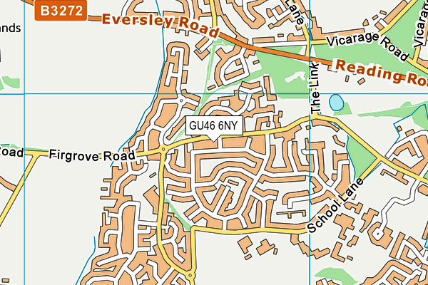 GU46 6NY map - OS VectorMap District (Ordnance Survey)