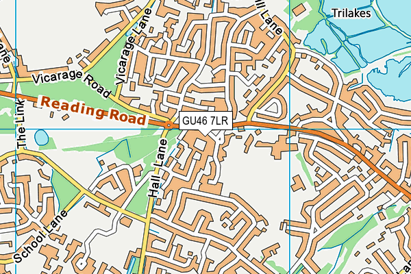 GU46 7LR map - OS VectorMap District (Ordnance Survey)