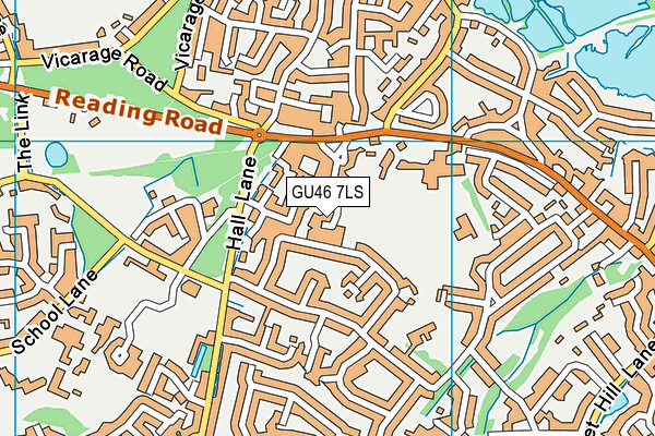 GU46 7LS map - OS VectorMap District (Ordnance Survey)