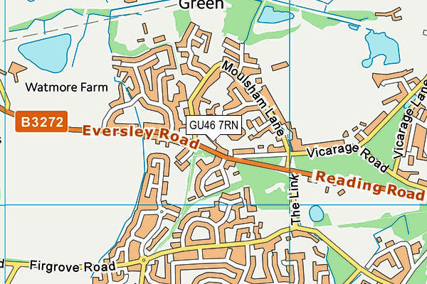 GU46 7RN map - OS VectorMap District (Ordnance Survey)